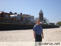 Plaża i latarnia w Kołobrzegu Plaża i latarnia w Kołobrzegu
